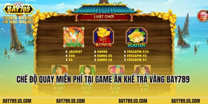 Chế độ quay miễn phí tại game Ăn Khế Trả Vàng Bay789 cực hot